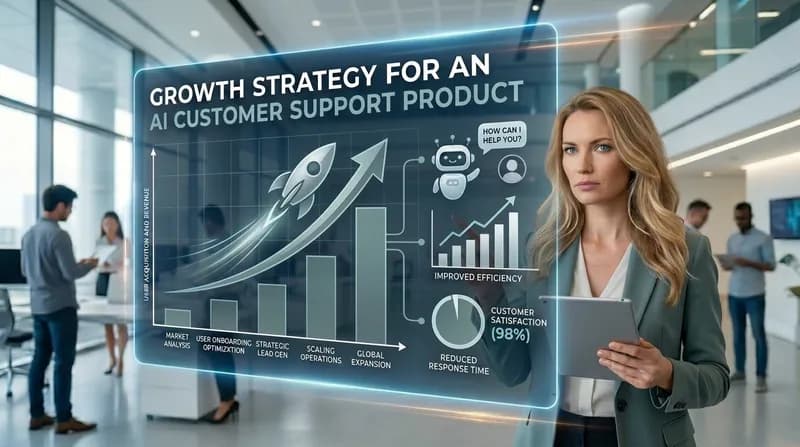 Growth strategy for an AI customer support product